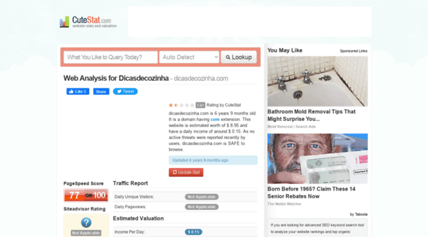 dicasdecozinha.com.cutestat.com