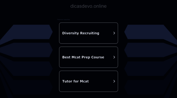 dicasdevo.online