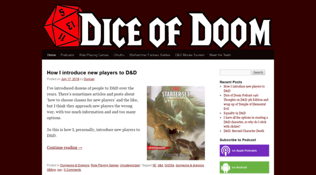 diceofdoom.com