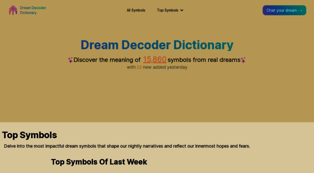 Dict Dreamdecoder Me Dream Decoder Dictionary Disc Dict Dream Decoder