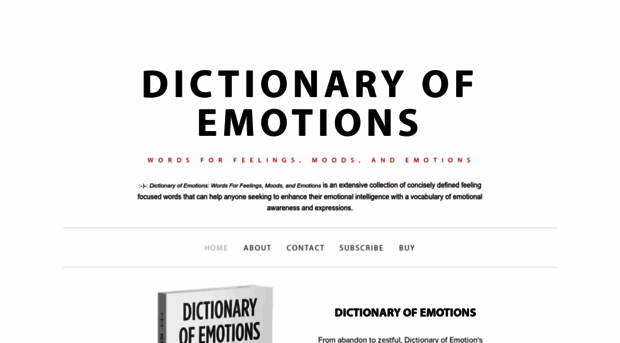 dictionaryofemotions.com