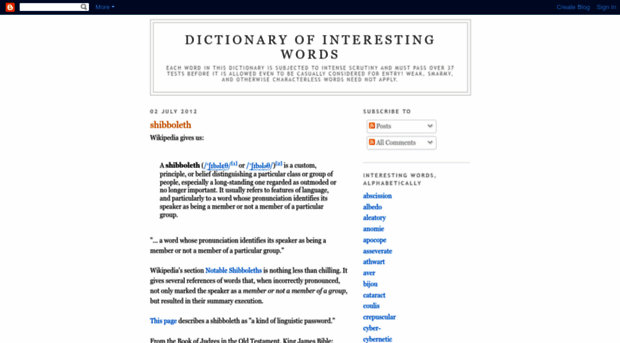 dictionaryofinterestingwords.blogspot.com