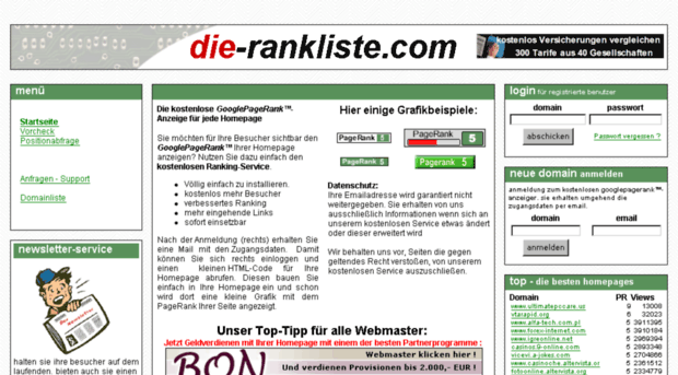 die-rankliste.com