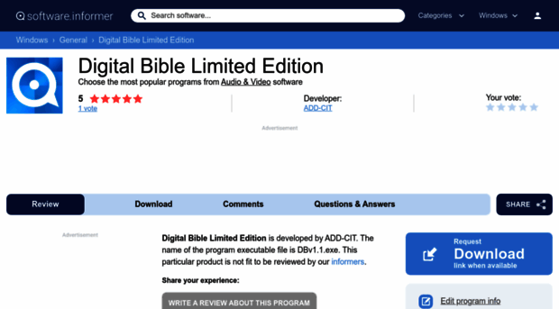 digital-bible-limited-edition.software.informer.com