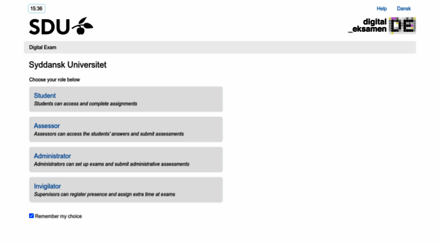 digitaleksamen.sdu.dk