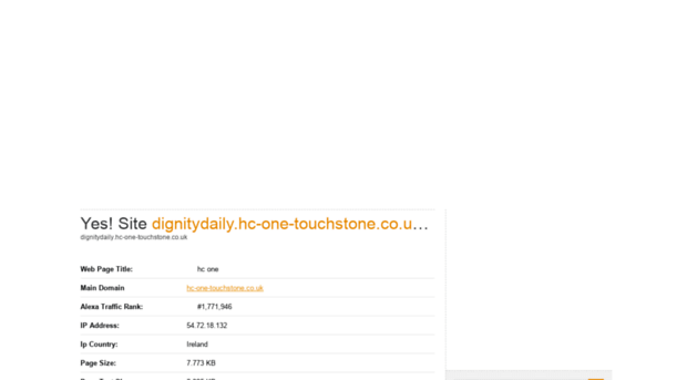dignitydaily.hc-one-touchstone.co.uk.domainc.co.uk