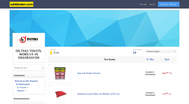 diltekstekstilmobilya.sahibinden.com