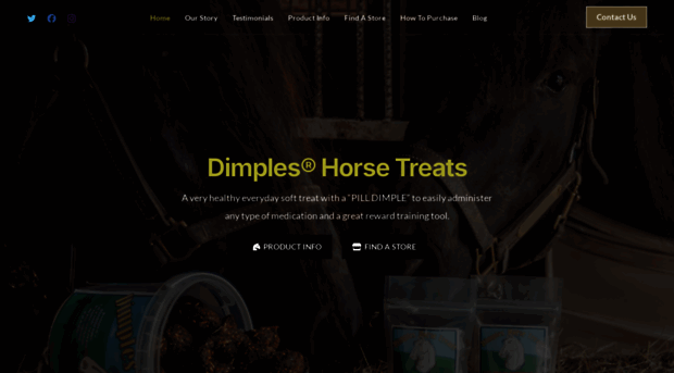 dimpleshorsetreats.com