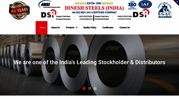 dineshsteelindia.com