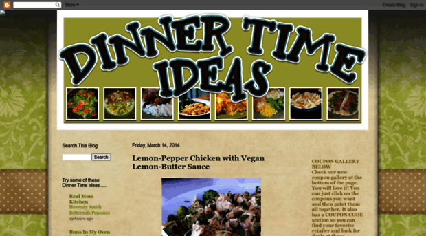 dinnertimeideas.blogspot.com