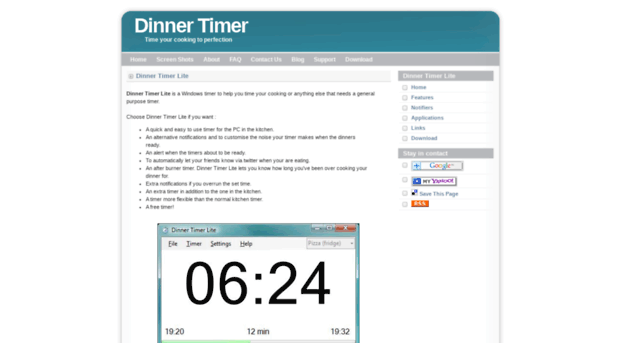 dinnertimer.com