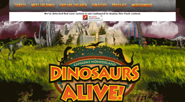 dinosaursalive.canadaswonderland.com