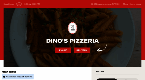 dinospizzapasta.com