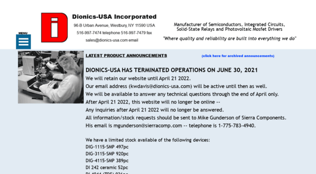 dionics-usa.com