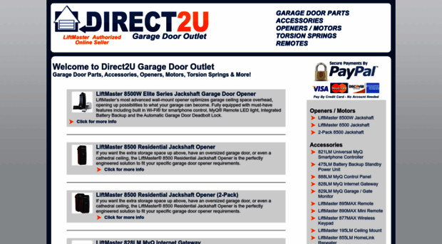 direct2ugaragedoors.com