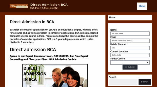 directadmissionbca.in