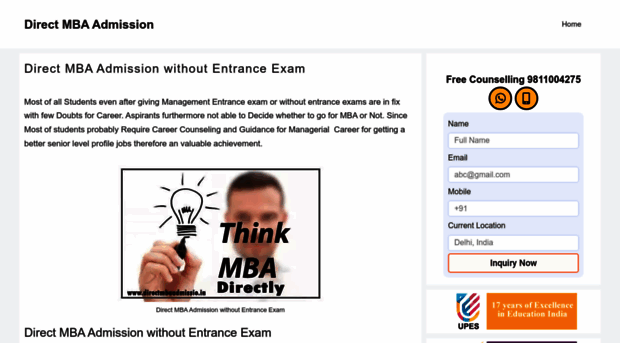 directmbaadmission.in