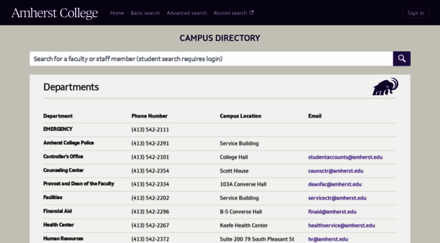 directory.amherst.edu