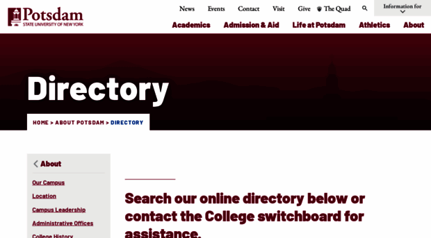 directory.potsdam.edu