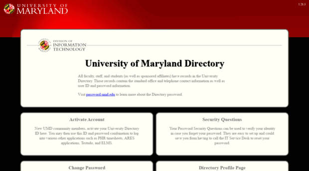 directory.umd.edu