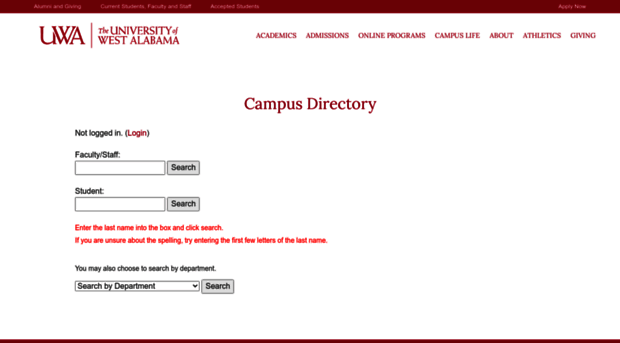 directory.uwa.edu