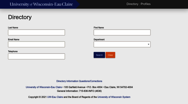 directory.uwec.edu