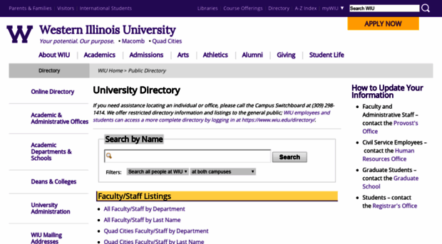 directory.wiu.edu