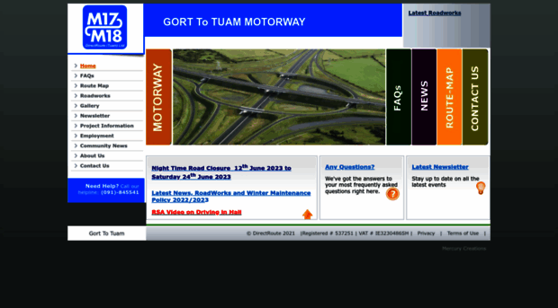 directroutegorttotuam.ie
