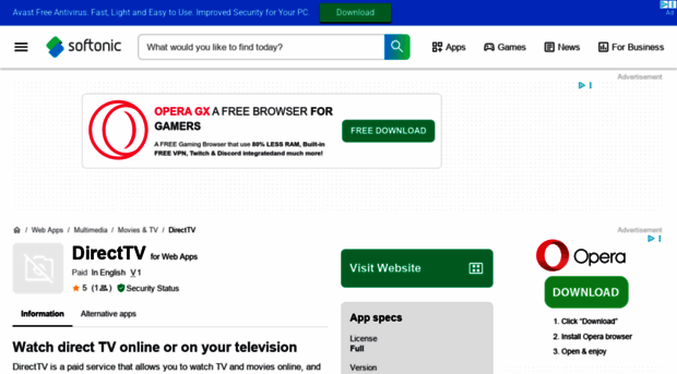 directtv.en.softonic.com