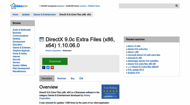 directx-9-0c-extra-files-x86-x64.updatestar.com