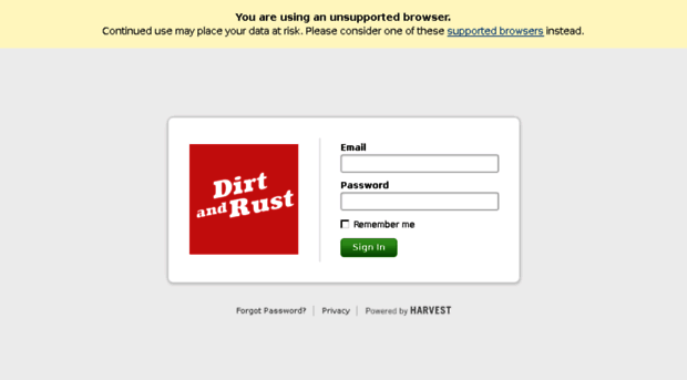 dirtandrust.harvestapp.com