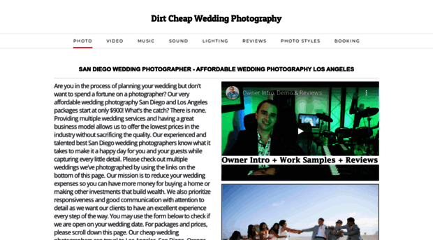 dirtcheapweddingphotography.com