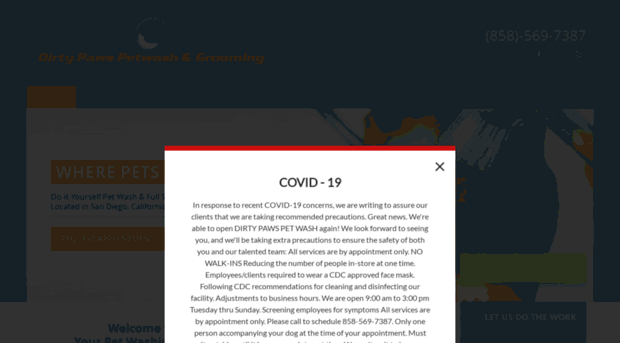 dirtypawspetwash.com