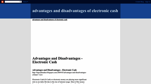 disadvantages-electronic-cash.blogspot.com