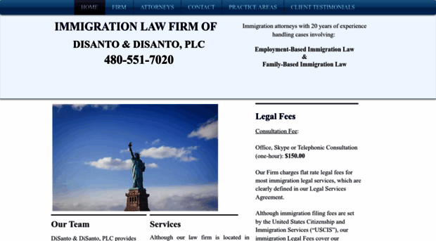 disantoimmigrationlaw.com