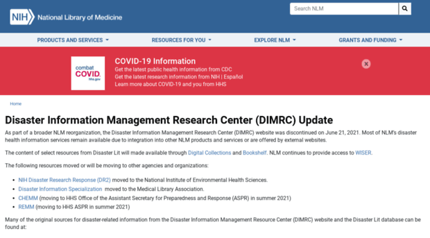 disasterinfo.nlm.nih.gov