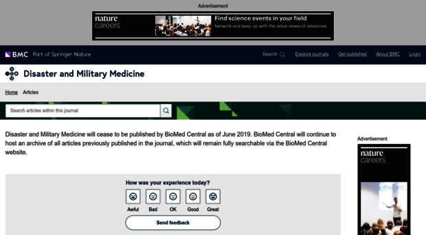 disastermilitarymedicine.biomedcentral.com