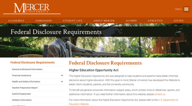 disclosure.mercer.edu