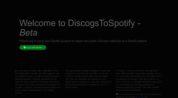 discogstospotify.com