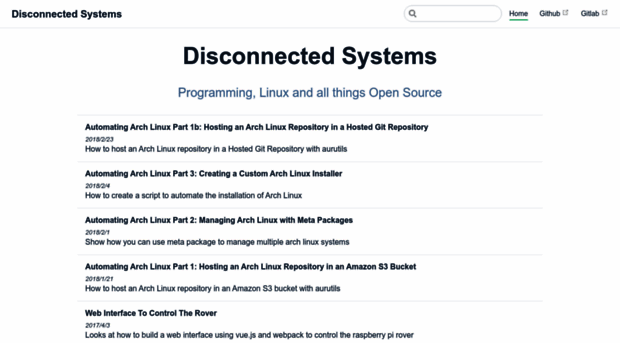 disconnected.systems