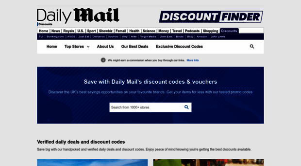 discountcode.dailymail.co.uk