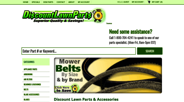 discountlawnparts.3dcartstores.com