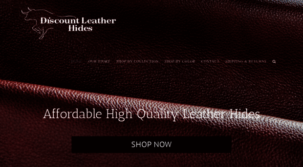 discountleatherhides.com