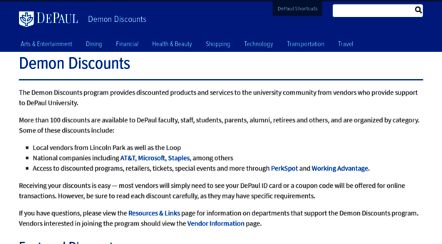 discounts.depaul.edu