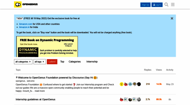 discourse.opengenus.org
