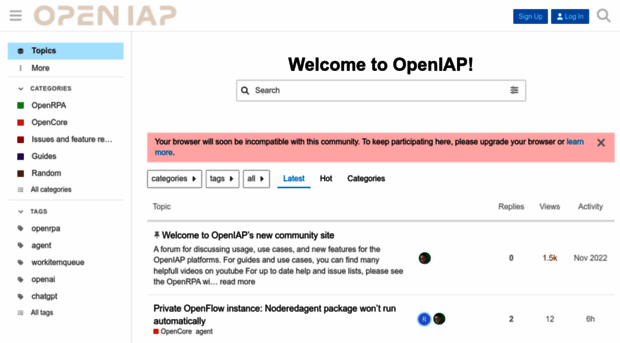 discourse.openiap.io