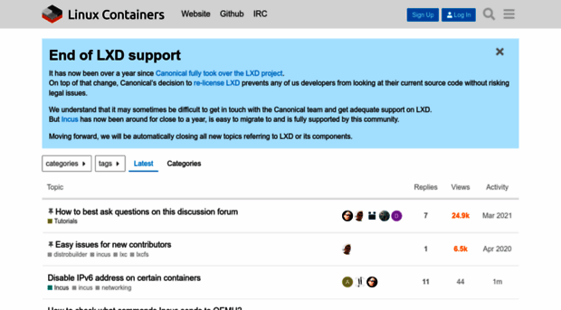 discuss.linuxcontainers.org