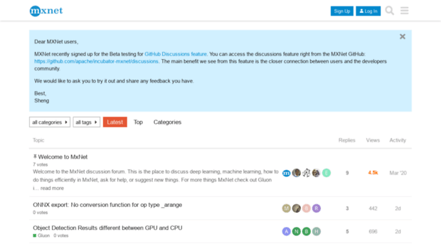 discuss.mxnet.io