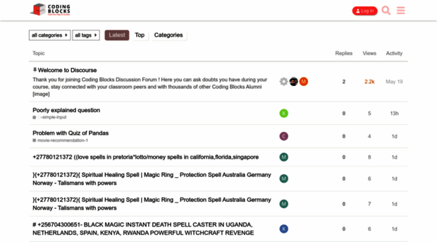 discusslogin.codingblocks.com
