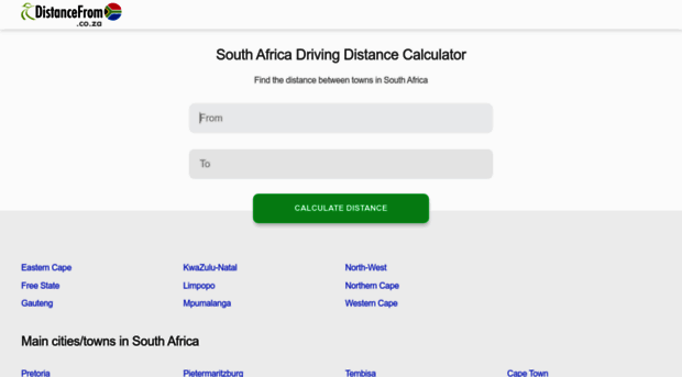 distancefrom.co.za